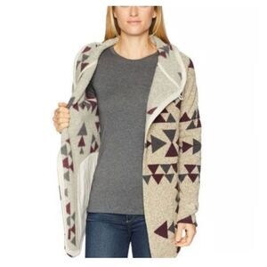 The North Face Aztec Open Cardigan Women SP Crescent Wrap Hooded Sweater Western